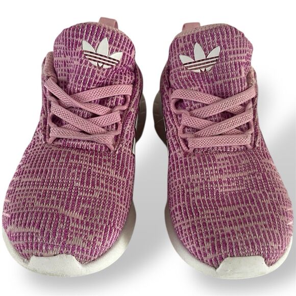 Adidas Swift Run 22 (GW8185) Toddler Size 9 K - Pink/White Mesh Running Shoes - Picture 2 of 8